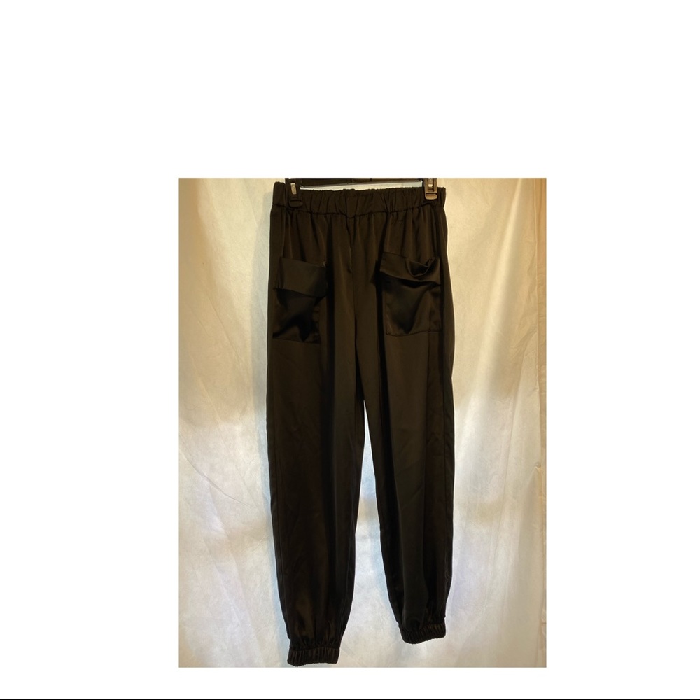 Silky black pants